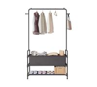 Ergocar Perchero Burro Ropa, Percha De Ropa De Gran Capacidad De Múltiples Capas Con Estante De Almacenamiento De Piso y Percha Colgante De Metal Colgadora De Dormitorio Multifuncional