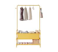 Ergocar Perchero Burro Ropa, Percha De Ropa De Gran Capacidad De Múltiples Capas Con Estante De Almacenamiento De Piso y Percha Colgante De Metal Colgadora De Dormitorio Multifuncional