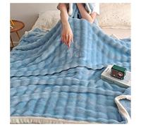 Ergocar Piel Artificial Gran Burbuja Conejo Cubierta De Felpa Grande Pluscera De La Manta Suave De Una Fibra Súper Fina, Transpirable y Cálida, Peluche De Doble Lado70.86x78.74 Pulgadas (180x200 Cm)