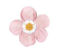 Ergocar Reloj De Pared, Art Déco, Moderno Reloj Pared con Flores Cristal y Porcelana, Funciona con Pilas, Ideal para Sala De Estar, Dormitorio, Estudio y Oficina
