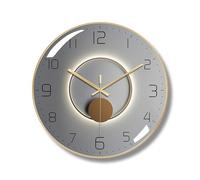 Ergocar Reloj De Pared Art Deco, Moderno Y Silencioso De Metal, Adecuado para Sala De Estar, Dormitorio, Sala De Estudio, Oficina