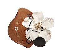 Ergocar Reloj De Pared, Art Deco Sin Ticking Sounds Modern Crystal Porcelana Dial Tridimensional Adecuado para Sala Estar,Dormitorio, Estudio, Decoración De La Oficina