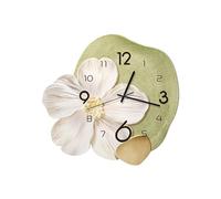 Ergocar Reloj De Pared, Art Deco Sin Ticking Sounds Modern Crystal Porcelana Dial Tridimensional Adecuado para Sala Estar,Dormitorio, Estudio, Decoración De La Oficina