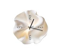 Ergocar Reloj De Pared, Art Deco Sin Ticking Sounds Modern Crystal Porcelana Dial Tridimensional Adecuado para Sala Estar,Dormitorio, Estudio, Decoración De La Oficina