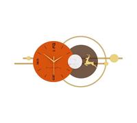 Ergocar Reloj De Pared De Metal Simple, Reloj De Pared De Metal Moderno Adecuado para Decorar Salas De Estar,Cocinas, Habitaciones Y Oficinas