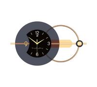 Ergocar Reloj De Pared De Metal Simple, Reloj De Pared De Metal Moderno Adecuado para Decorar Salas De Estar,Cocinas, Habitaciones Y Oficinas