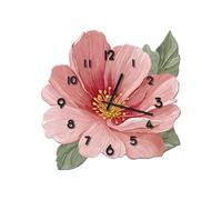 Ergocar Reloj De Pared Floral, Diseño Floral con Girasoles, 30 Cm (11,81 Pulgadas), Funciona con Pilas, Estilo Rústico, Adecuado para Cocinas, Dormitorios y Salones De Casas De Campo