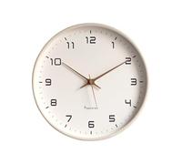 Ergocar Reloj De Pared, Moderno Reloj De Pared De Madera Redondo Silencioso, Funciona con Pilas.Decora Dormitorio, Salón, Entrada, Cocina, Oficina