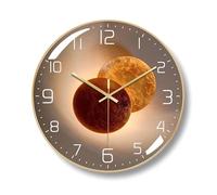 Ergocar Reloj De Pared, Reloj De Pared Art Deco con, Reloj De Pared De Metal Moderno Y Silencioso,Adecuado para Sala De Estar, Dormitorio, Sala De Estudio, Oficina