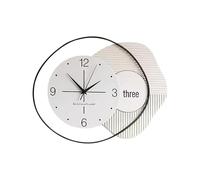 Ergocar Reloj De Pared,Reloj De Pared De Metal Creativo Moderno y Silencioso, Alimentado por Batería, Adecuada para Decorar Sala De Estar, Cocina, Dormitorio, Oficina