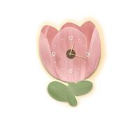 Ergocar Reloj De Pared, Reloj De Pared Led Decorativo Artístico, Reloj Colgante De Flores Moderno, Adecuado para Sala De Estar, Dormitorio, Estudio, Oficina