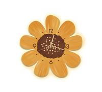 Ergocar Reloj De Pared, Reloj De Pared Led Decorativo Artístico, Reloj Colgante De Flores Moderno, Adecuado para Sala De Estar, Dormitorio, Estudio, Oficina