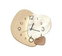 Ergocar Reloj De Pared, Silencioso Creativo, Moderno Porcelana Cristalina Estilo Nórdico, Decoración Batería para Escuela, Sala Estar, Cocina, Oficina