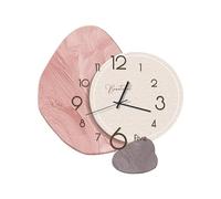 Ergocar Reloj De Pared, Silencioso Creativo, Moderno Porcelana Cristalina Estilo Nórdico, Decoración Batería para Escuela, Sala Estar, Cocina, Oficina