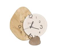 Ergocar Reloj De Pared, Silencioso Creativo, Moderno Porcelana Cristalina Estilo Nórdico, Decoración Batería para Escuela, Sala Estar, Cocina, Oficina