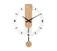 Ergocar Reloj De Swing De Madera, Colgante Numérico Mudo, Adecuado para Sala De Estar Decorativa, Cocina, Dormitorio, Oficina