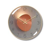 Ergocar Relojes de pared ergonómicos de metal, silenciosos y sin tictac para cocina, sala de estar, oficina y dormitorio