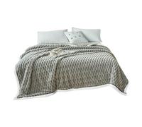 Ergocar Reversible Manta, Suave y Acogedora Manta de Terciopelo Coralino, Delgado y Cálida Manta Sofa, Esponjosa Manta Gruesa de Sofá, de Cama o de Sala de Estar, de Exterior