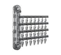Ergocar Tendedero de Ropa Montado en la Pared, Rotación de 180°, Plegable de Secado de Ropa con Pinzas de Ropa, Tendedero para Calcetines, Ropa Interior y Pequeñas Lavandería