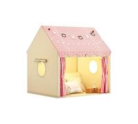 Ergocar Tienda Infantil con Puertas Dobles y Múltiples Ventanas Espacio Independiente con Banderas Colores y Luces En Forma De Estrella Apto para Niños Pequeños, Niños y Niñas