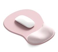 ErgoComfort - Alfombrilla de gel para mouse con reposamuñecas, ergonómica, con soporte para la muñeca, antideslizante, accesorios de escritorio de diseño para decoración del hogar y juegos (02Pink