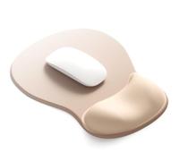 ErgoComfort - Alfombrilla de gel para mouse con reposamuñecas, ergonómica, con soporte para la muñeca, antideslizante, accesorios de escritorio de diseño para decoración del hogar y juegos (06Nude
