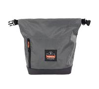 Ergodyne Arsenal 5186 - Bolsa de Almacenamiento para máscara respiradora, se Adapta a respiradores de Media Cara y Completa, Cierre Superior Enrollable Ajustable, Color Gris, Gray, Bolsa respiradora