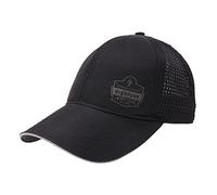 Ergodyne Gorra de béisbol de rendimiento estándar, color negro