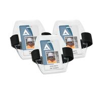 Ergodyne Squids 3386 Vinyl Arm Band ID/Badge Holder 3-Pack Black