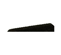 ErgoFloor - ErgoTile Quad baldosas o Azulejos De Rampa De Goma 15 x 80 x 1000 mm Negro