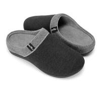 ERGOfoot Pantuflas ortopédicas con soporte de arco, cómodas zapatillas ortopédicas para casa con goma antideslizante para interiores y exteriores, gris, 36/37 EU