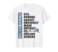 Ergometer Máquina de Ejercicio de Remo Erg Crew Rower Coxswain Camiseta