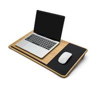 ergomi Escritorio portátil para portátil con cojín Suave, Soporte para la muñeca, Uso de Doble Cara, Bandeja de Cama para Laptop, Ideal para Leer, Escribir, Usar Cuadernos, Trabajar Desde casa,