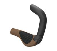 Ergon GP5 EVO - Puños de Bicicleta con Extremos de Barra Integrados, Biokork, pequeño