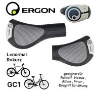 Ergon GC1 Rohloff Nexus City Ergo Asas de Manillar para E-bike Negro
