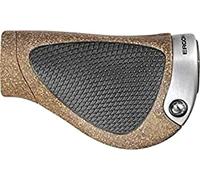 Ergon GP1 Bio-Corcho Grips hift Bicicleta Manillar Mango, Unisex, GP1 BioKork Gripshift, marrón, Small