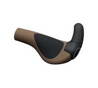 Ergon GP2 Evo BioKork Puños De Fijación En Manillar, Talla Grande, Negro/Tan