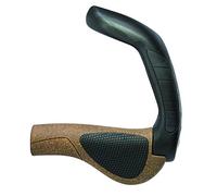 Ergon GP5-L BioKork Ergo - Puños para Bicicleta, Color marrón y Negro