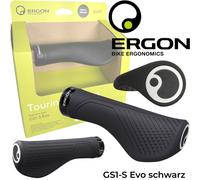 Ergon GS1-S Evo Agarraderas Ergonómicas MTB E-Bike Touring Fitness, Negro
