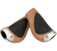 Ergon Puños de manillar corcho p. cambios giratorios GP1 BioKork Gripshift negro L