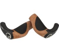 Ergon Puños de manillar de corcho p. cambios giratorios unilat. GP3 BioKork negro/marrón L