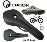 Ergon SM 10 Sport Sillín Bici MTB Road XC Gravel Negro, 12-16 cm