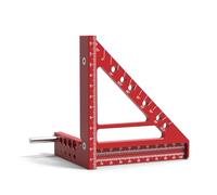 Ergonomic Designs - Herramienta de medición triangular para uso en varios ángulos y aplicaciones de carpintería, regla de construcción ligera