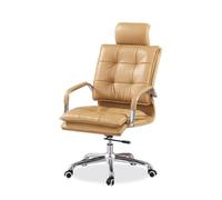 Ergonomic Executive Office Chair Breathable PU Leather Swivel Desk Chair with Wheels Comfortable Boss Computer Chair for Home and Study Room Use