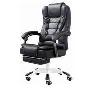 Ergonomic High Back Reclining Gaming Chair European Style Swivel Boss Office Computer Desk Chair for Home Study Room Comfort(Noir)