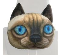 Ergonomic Neck Support, Cute Cat Car Pillow, Universal Headrest with Memory Foam, Travel Collar Cushion, Car Seat Support with Soft Cover, Neck Pillow for Kids and Adults