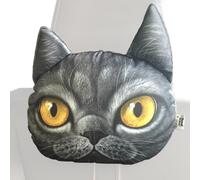 Ergonomic Neck Support, Cute Cat Car Pillow, Universal Headrest with Memory Foam, Travel Collar Cushion, Car Seat Support with Soft Cover, Neck Pillow for Kids and Adults