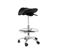 Ergonomic Split Style Saddle Stool Rolling Stool Dentist Chair Swivel Stool in Royal Blue Medical Dental Stool Height Adjustable For Hospital Laboratory Salon Office Home, LJJY-KK, Blue, Medium