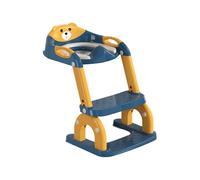 Ergonomic Toddler Potty Training Toilet Seat Adjustable Height 10 Gear Slip Resistant Steps Safety Handle Unisex Arched Design Toddler Potty Training Stool