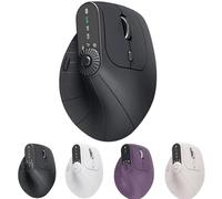 Ergonomic Triple-Connect Wireless Mouse, Wireless Ergonomic Vertical Mouse with Adjustable DPI 1000-2400, Multi-Device Bluetooth & 2.4G Connectivity, 57° Handshake Grip & Smart Display (Black)